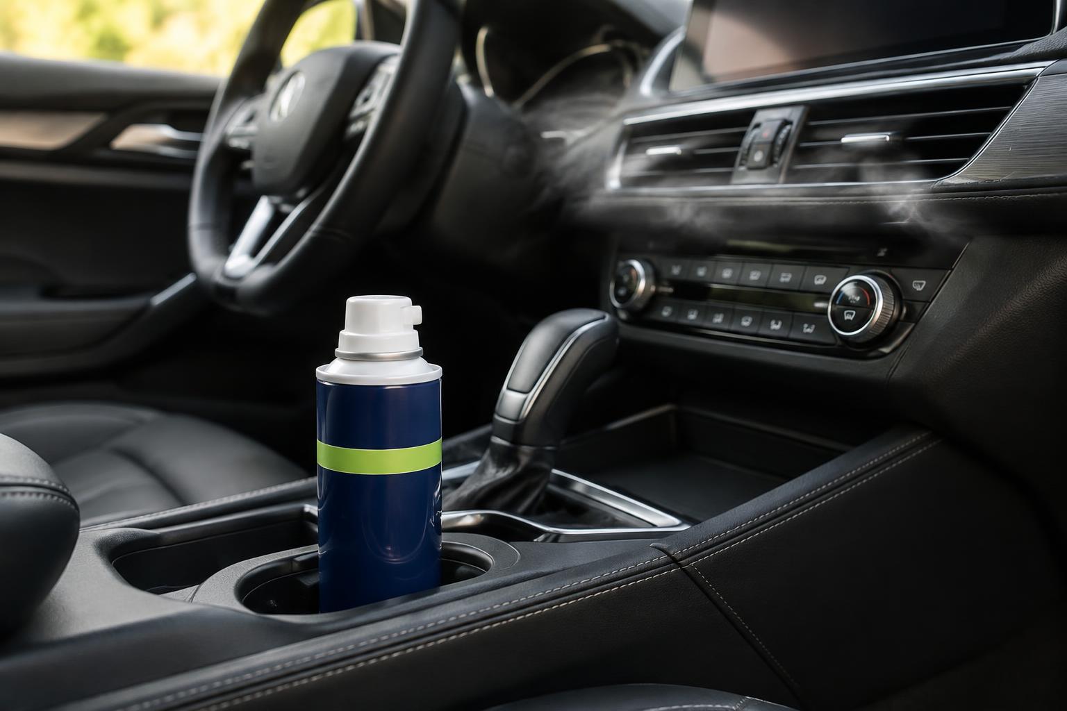 Fogger in a car cup holder